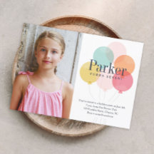 Farbige Balloons Foto Kindergeburtstag Party