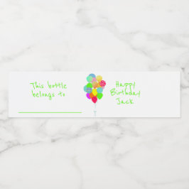 Farbige Balloons Personalisiert