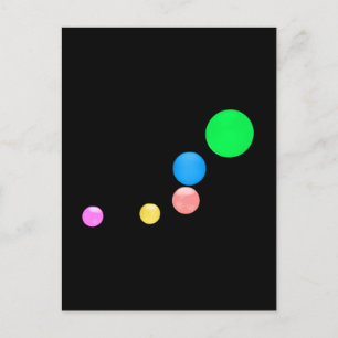 Farbige Balls Postkarte