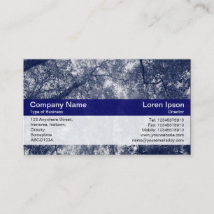 Farbige Bande - Dp Navy - Blaues Herbst Visitenkarte