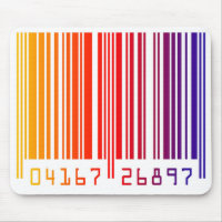 Farbige Barcode-Maus-Pad