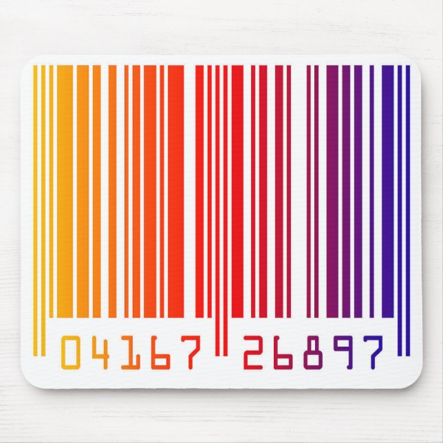 Farbige Barcode-Maus-Pad Mousepad (Vorne)