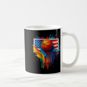 Farbige Basketball-Gefärbte Krawatte Farbschlauch  Kaffeetasse