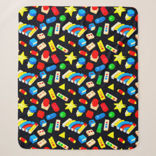 Farbige Bausteine und Spielzeuge für Kinder Sherpadecke