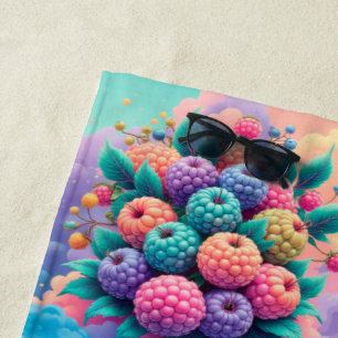 Farbige Beeren für den Sommer Strandtuch