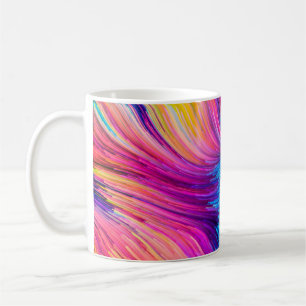Farbige Bewegung Serie. Abstrakte Gestaltung aus F Kaffeetasse