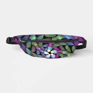 Farbige Bewegungen Abstrakte Trippy Fraktal Art Bauchtasche
