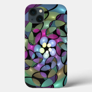 Farbige Bewegungen Abstrakte Trippy Fraktal Art Case-Mate iPhone Hülle