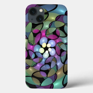 Farbige Bewegungen Abstrakte Trippy Fraktal Art Case-Mate iPhone Hülle
