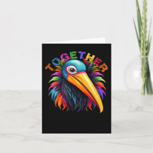 Farbige Bird Art Grafik Karte