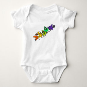 Farbige Birds Baby Bodysuit Strampler