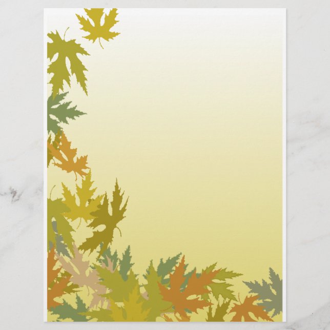 Farbige Blätter des Herbstes (Vorderseite)