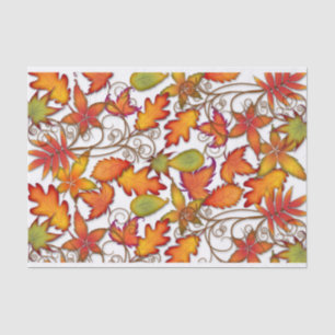 Farbige Blätter des Herbstes Seidenpapier