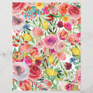 Farbige Blätter mit Blumenblättern - mehrfarbige F