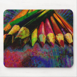 Farbige Bleistift-Kunst-Versorgungen Mousepad