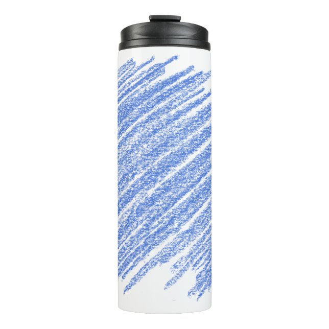 Farbige Bleistiftkratzung Thermosbecher (Vorderseite)