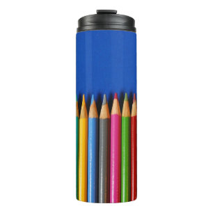 Farbige Bleistiftstifte Thermosbecher