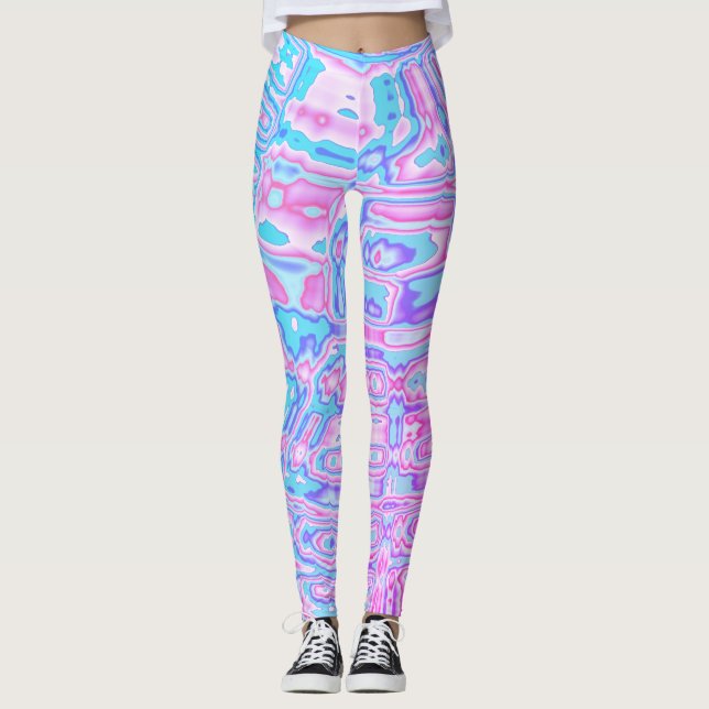 Farbige Blobs Leggings (Vorderseite)