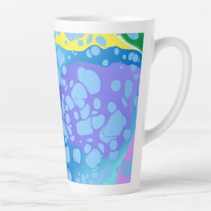 Farbige Blobs Milchtasse