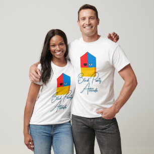 Farbige Blockhausfigur T-Shirt