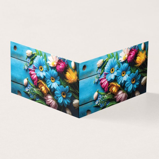 Farbige Blume (Vorderseite)