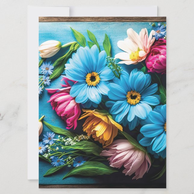 Farbige Blume (Vorderseite)