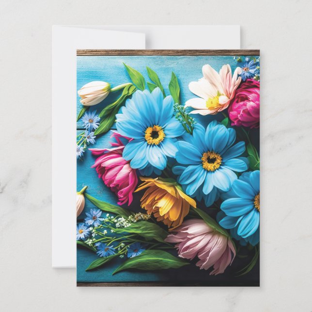 Farbige Blume (Vorderseite)