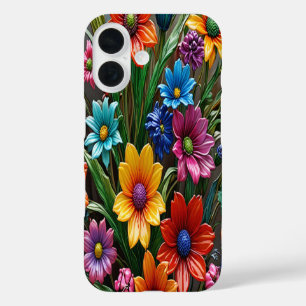 Farbige Blume aus Glas #1 - iPhone 16 Hüllen