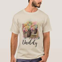 Farbige Blume Barrel Baby Dusche Basic T-Shirt
