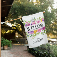 Farbige Blume BEGRÜSSEN auf Weiß