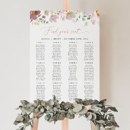 Farbige Blume, Boho, Hochzeitsstift Poster