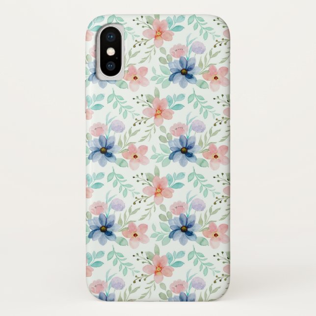 Farbige Blume Case-Mate iPhone Hülle (Rückseite)