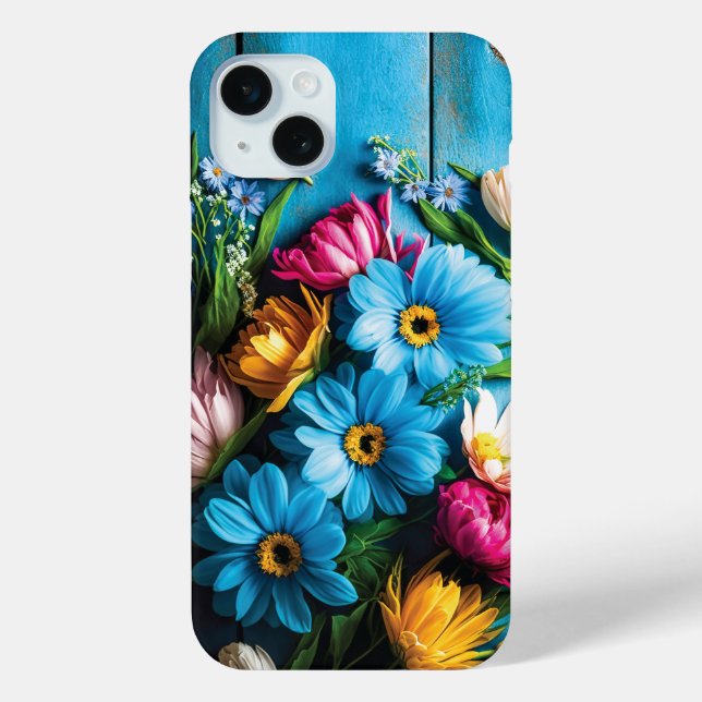 Farbige Blume Case-Mate iPhone Hülle (Rückseite)