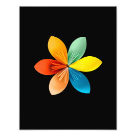Farbige Blume Fotodruck