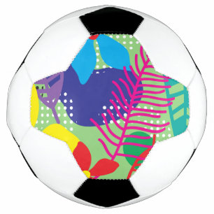Farbige Blume Fußball