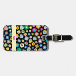 Farbige Blume Gepäckanhänger