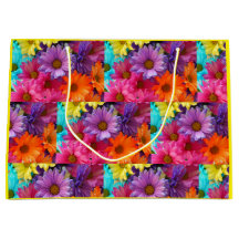 Farbige Blume-Geschenktasche