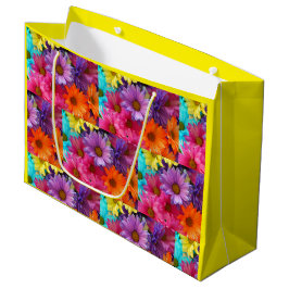 Farbige Blume-Geschenktasche Große Geschenktüte