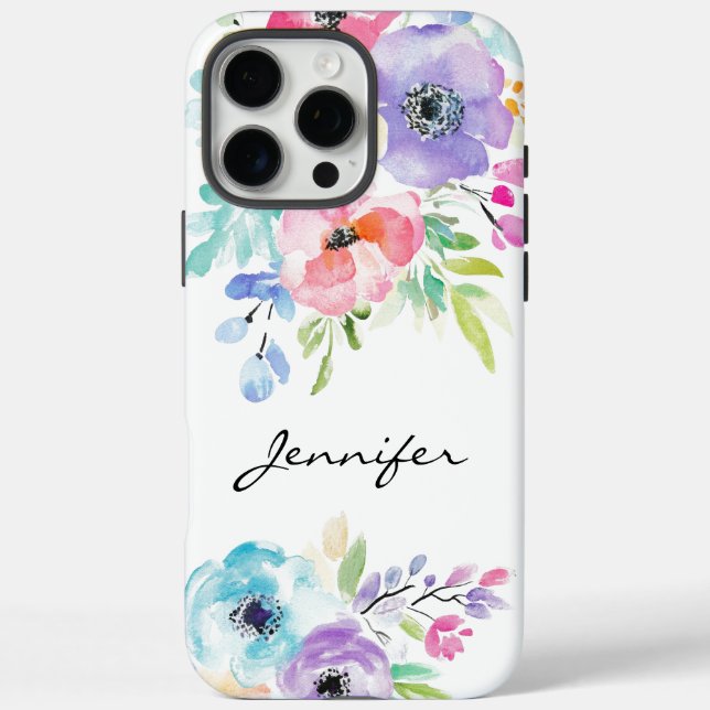 Farbige Blume iPhone/iPad Gehäuse iPhone 16 Pro Max Hülle (Rückseite)