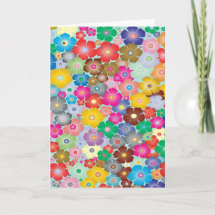 Farbige Blume Karte