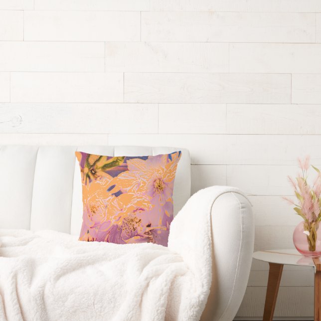 Farbige Blume Kissen (Liege)