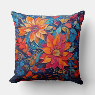 Farbige Blume Kissen