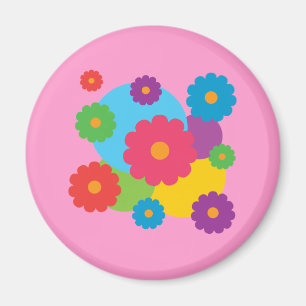 Farbige Blume Magnet
