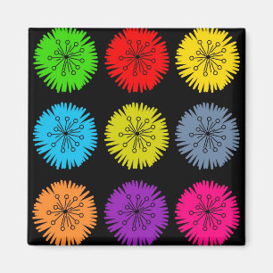 Farbige Blume Magnet