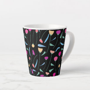 Farbige Blume      Milchtasse