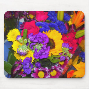 Farbige Blume Mix Mousepad