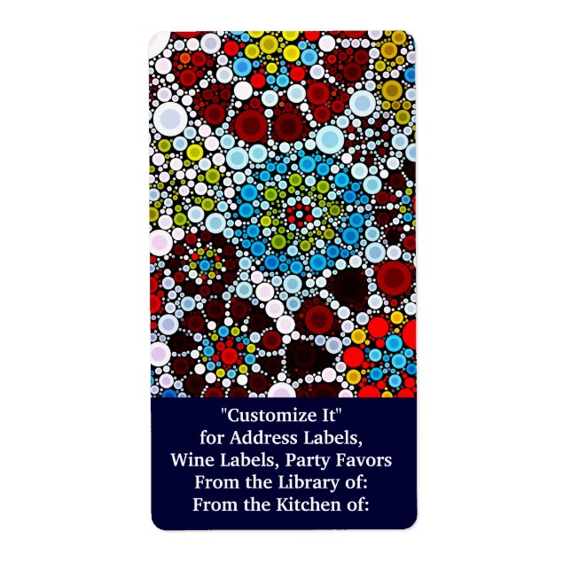 Farbige Blume Mosaikkreise Blasen Design (Vorne)