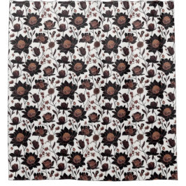 Farbige Blume Muster 23 - Duschvorhang