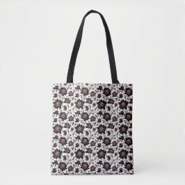 Farbige Blume Muster 23 - Totbeutel Tasche