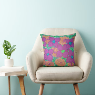 Farbige Blume Muster Tropische Art Kissen Kissen